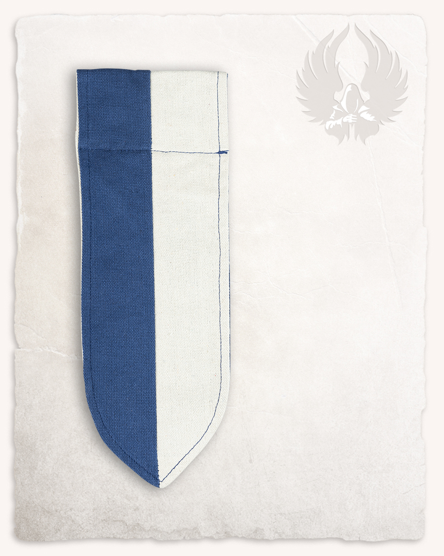 Korbin - Insigne de ceinture bleu et blanc crème