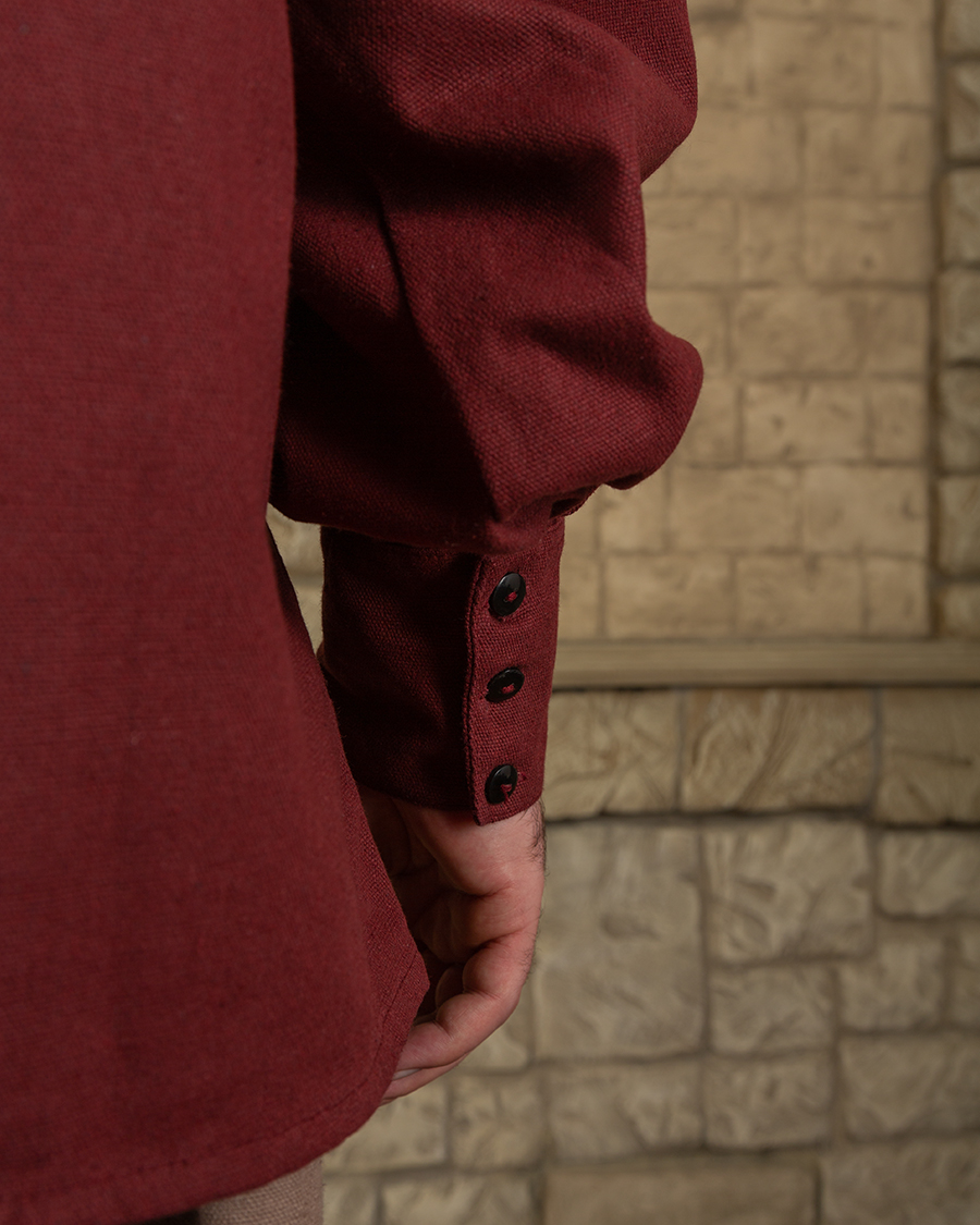 Bartold Hemd canvas bordeaux 3XL