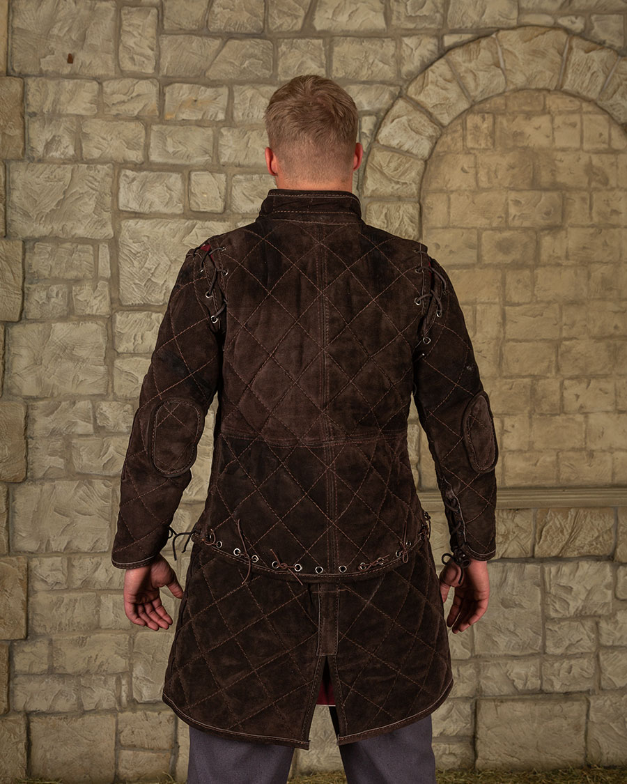 Arthur set completo gambeson scamosciato