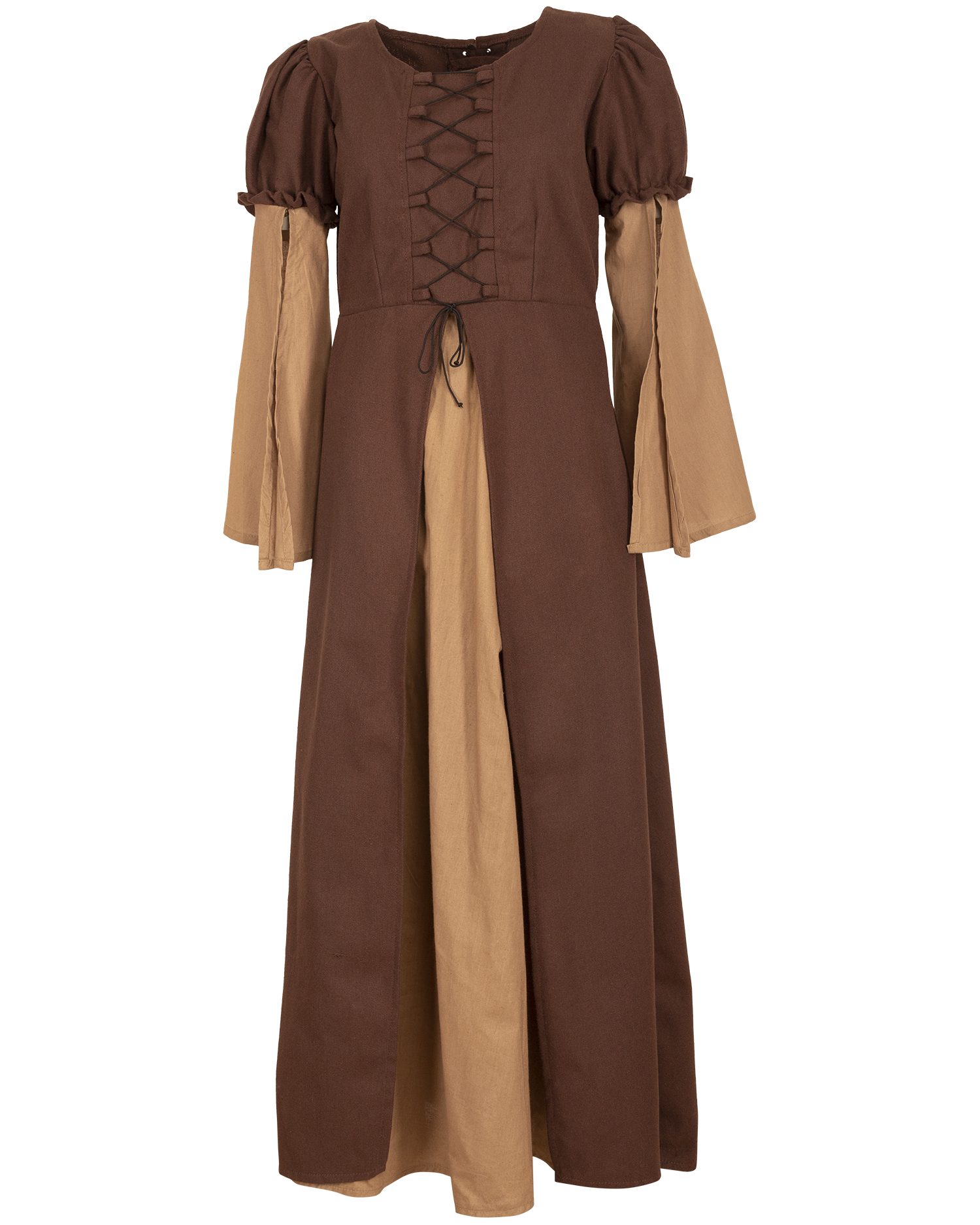 Loreley Kleid Canvas braun/sand M