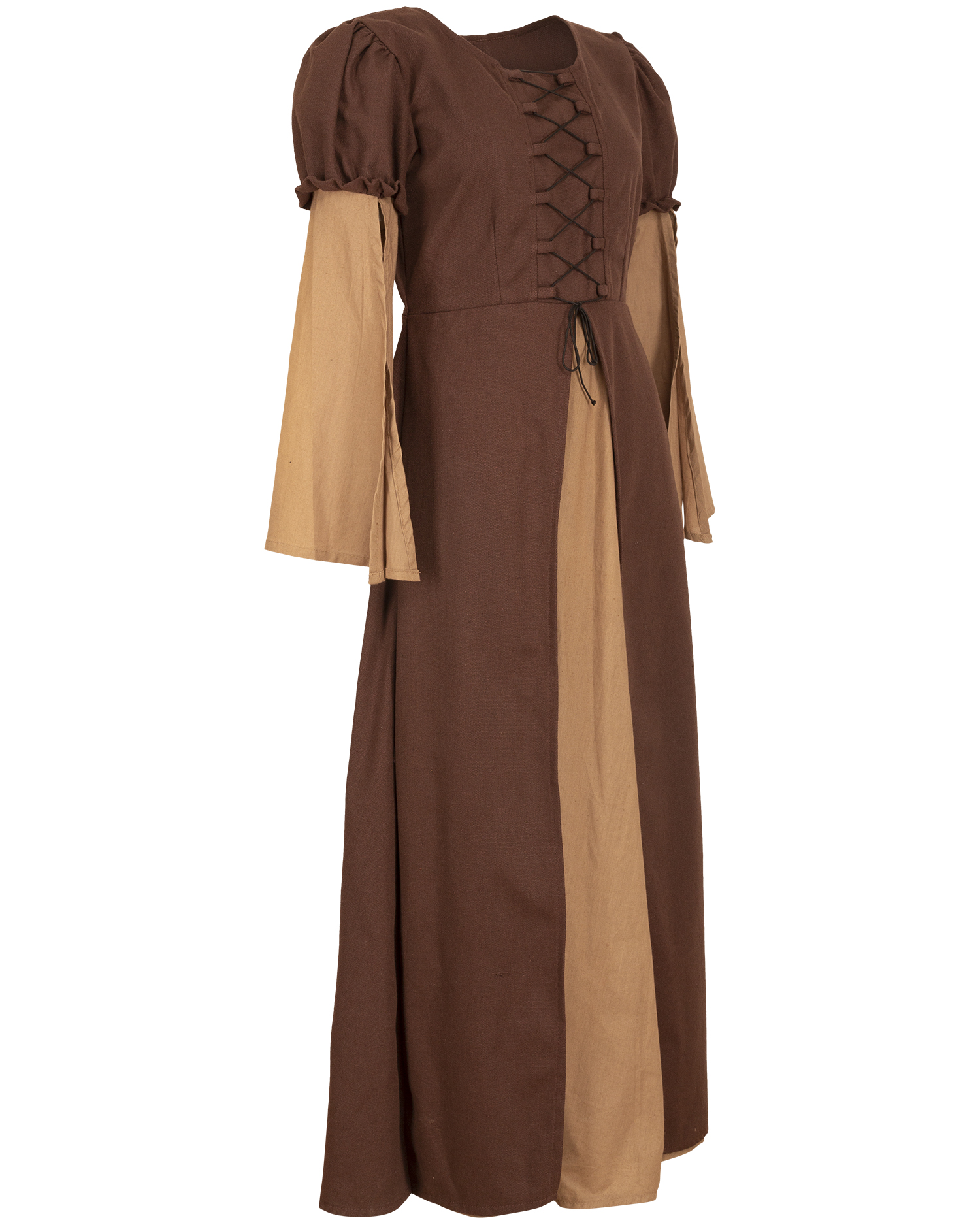 Loreley Kleid Canvas braun/sand L