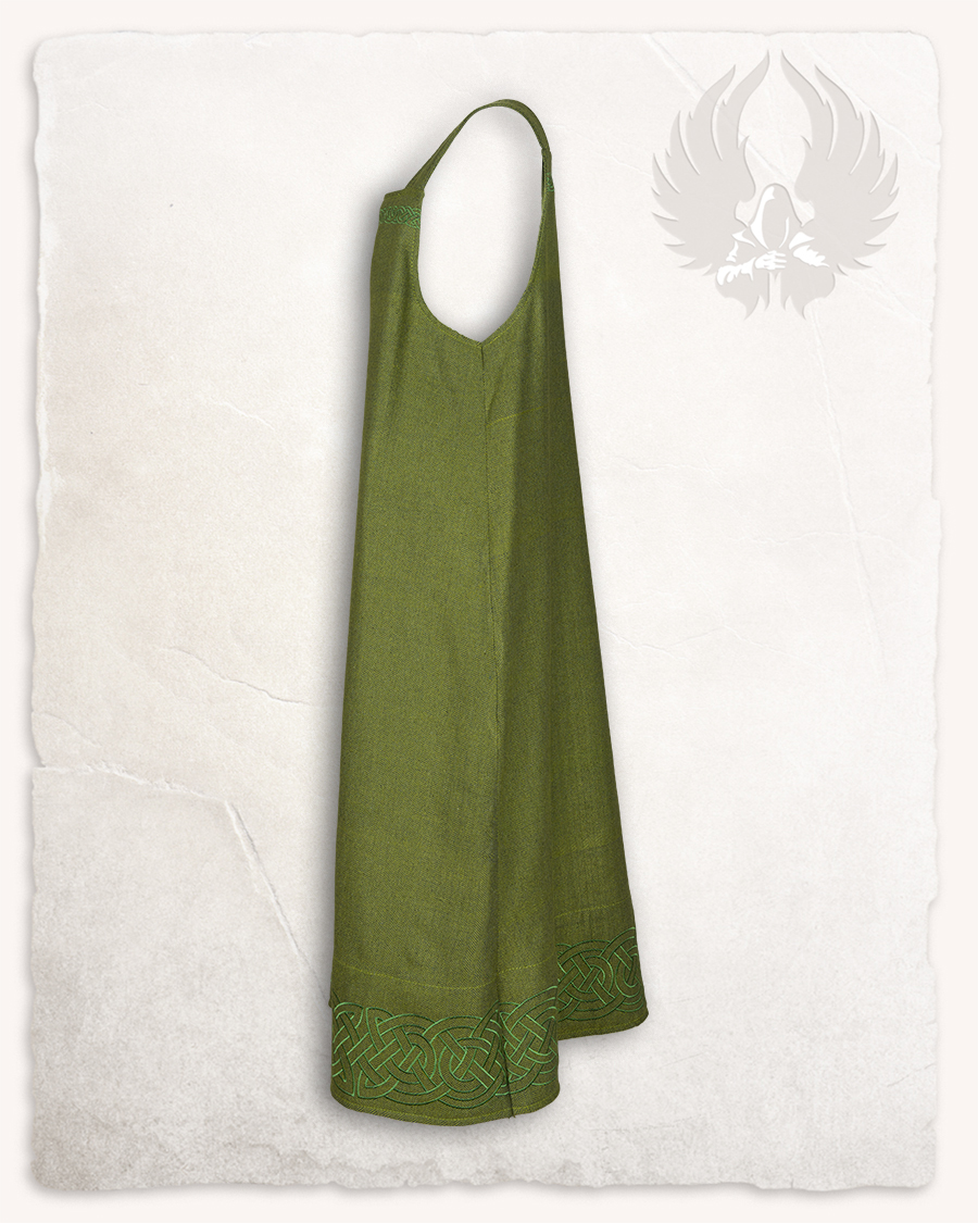 Alva - Sur-robe verte à chevron - Edition limitée