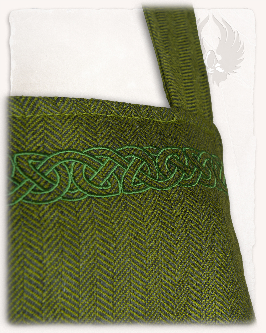 Alva - Sur-robe verte à chevron - Edition limitée