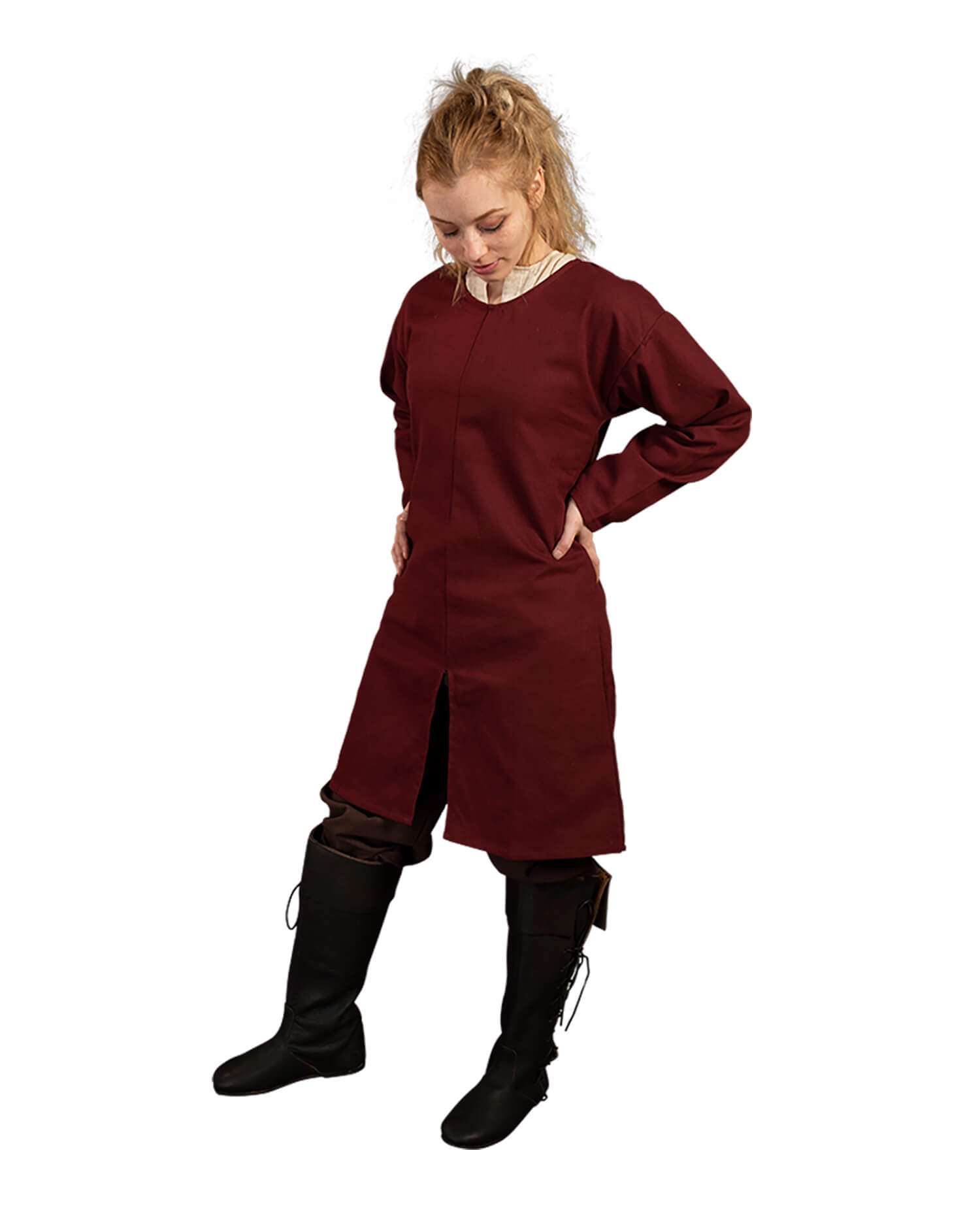 Gadaric tunic canvas bordeaux 