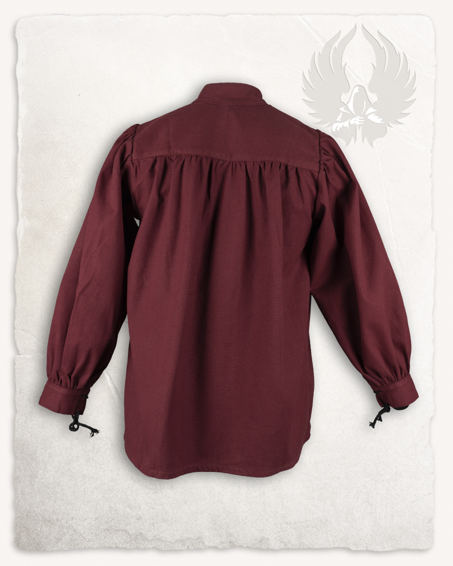 Ansgar shirt canvas bordeaux