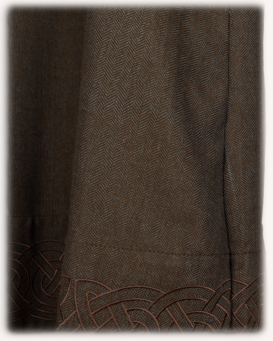 Alva apron dress fischgrat brown limited edition