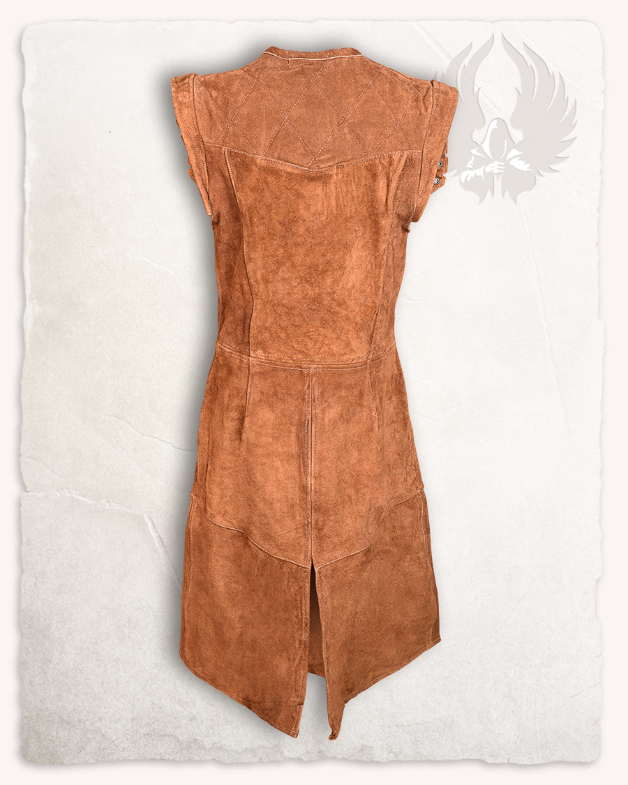 Garen suede vest long