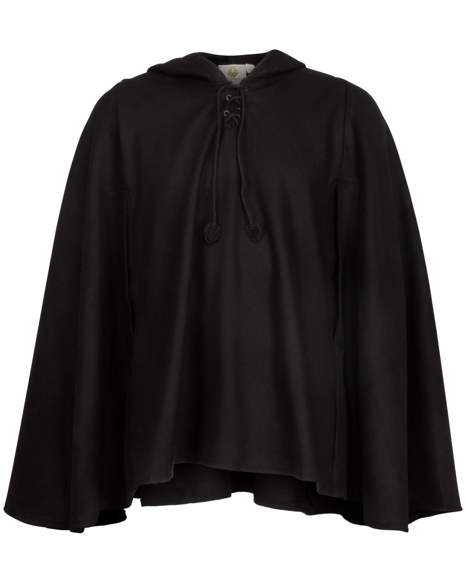 Raven Cape Wolle schwarz