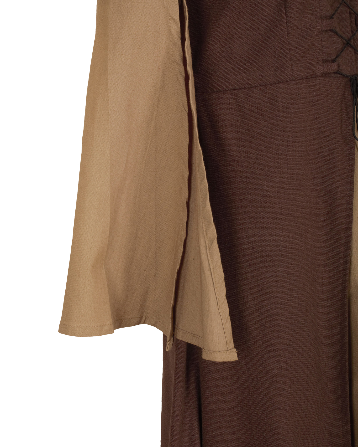 Loreley Kleid Canvas braun/sand XXL