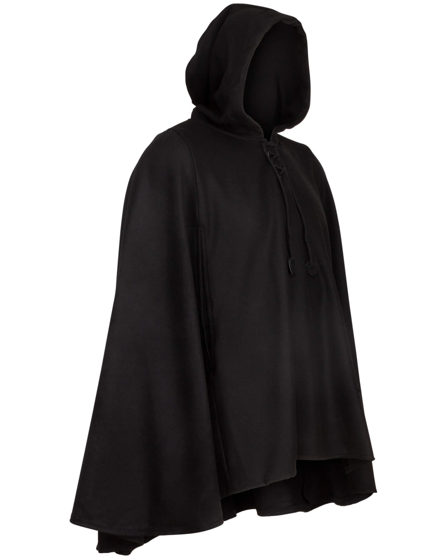 Raven Cape wool black